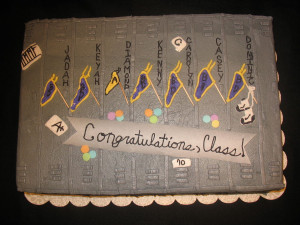8th grade graduation cake