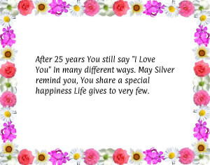25th wedding anniversary quotes funny