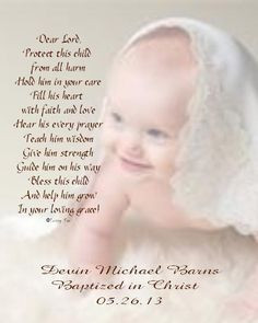 Baptism / Christening Gift Personalized 8x10 by foxcreationsonline, $ ...