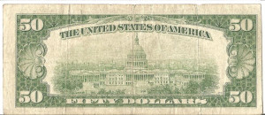 United States Fifty-Dollar Bill