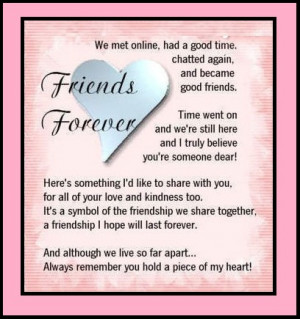 Greeting Card Of Friends Forever Printable