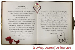Difference by Stephen Vincent Benet | Love Poems for Her ...