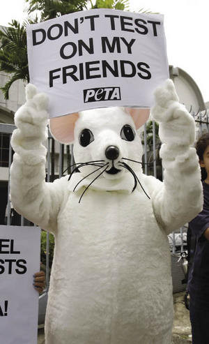 PETA’s action in the US. Lai Seng Sin / AP / Press Association ...