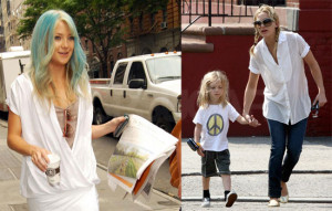 Kate Hudson Has Blue Hair on the Set of Bride Wars in NYC