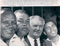 Jersey Joe Walcott, Joe Louis, James J. Braddock, & Muhammad Ali. More