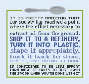 ... Products Cross Stitch Patterns Various Quotes Wash the spoon (quote