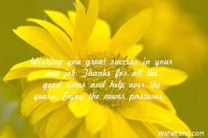 Quotes For Best Wishes In Your New Job ~ Good Luck For New Job