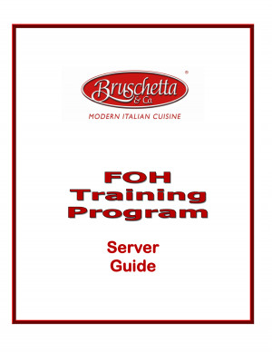 Restaurant Server Training Checklist picture
