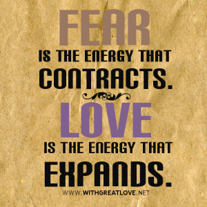 fear is the energy quotes