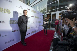 Cast member Del Toro poses at the premiere of 