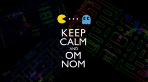 video games text funny pacman keep calm and 1920x1080 wallpaper Art HD ...
