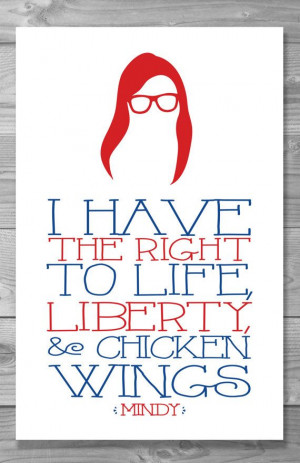 Mindy Project Life Liberty & Chicken Wings by Shaileyann on Etsy, $8 ...