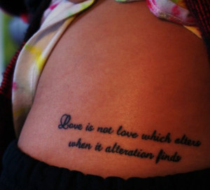 33. Shakespeare quote tattoo