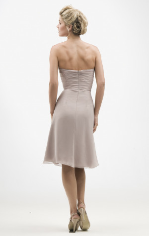 Grey Chiffon Bridesmaid Dresses