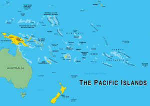 Map The Polynesia Pacific Ocean