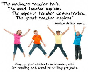 William Arthur Ward: “The mediocre teacher tells. The good teacher ...
