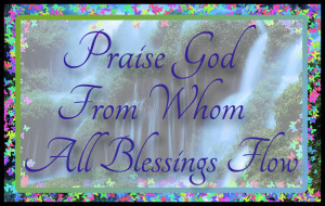 Praise God From Whom All Blessings Flow White - PNG