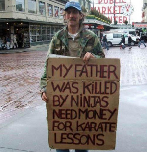 ... Homeless People with Funny Homeless Signs and Quotes – IntraDayFun