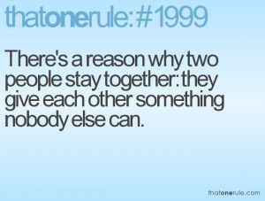 Stay together