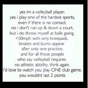 volleyball quotes google search soo true no one except us volleyball ...
