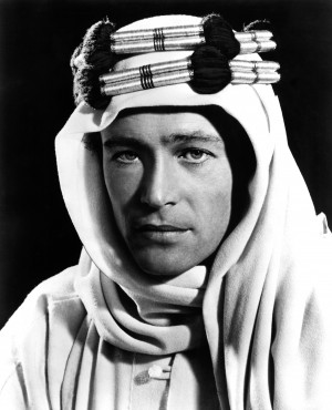 Portrait of Peter O'Toole for Lawrence of Arabia directed by David ...