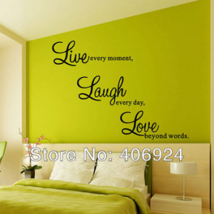 Wholesale Bedroom Wall Quote Decals Stickers Living Room PVC Art Wall ...