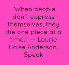 This quote describes the emotional struggles Melinda goes through when ...