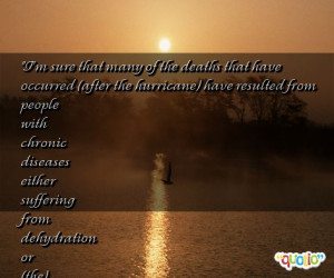 sure that many of the deaths