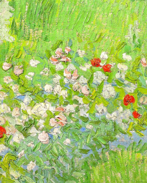 Vincent van Gogh - Daubigny’s Garden (detail).
