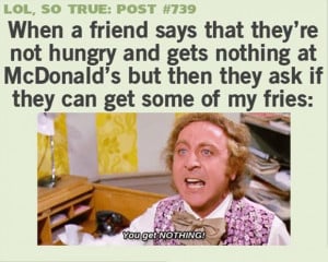 funny quotes, eating with friends