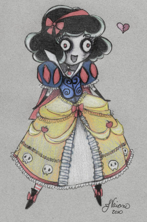 Cute Zombie Snow White Doodle by NoFlutter