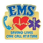 EMS Saving Lives Lapel Pin