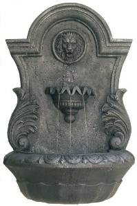 Siena Wall Fountain water feature wall mounted lion head