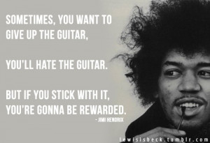 Jimi hendrix, quotes, sayings, about guitar, music