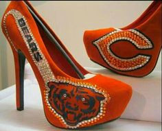 chicago bears shoes not a sports fan but these are fabulous more bears ...