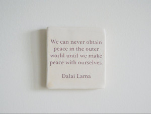 Porcelain Tile with Dalai Lama Quote - Inspirational Quote - Ceramic ...