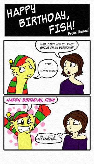 Happy Birthday Quot Fish Foil