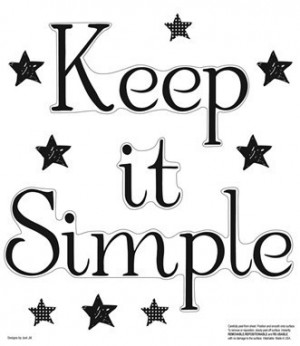 New Peel Stick Black Keep It Simple Wall Decals Quotes Home ...