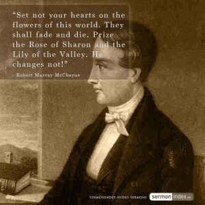 Set not your hearts on the flowers of this world. They shall fade and ...