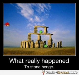 Of course we can't do solstice without Stonehenge fun