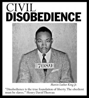 ... civil disobedience campaign. He made this often repeated statement