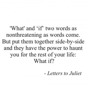letters to juliet, movie, quote, quotes, regrets, text, words, truth ...