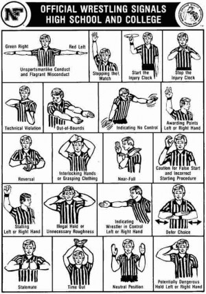 records schedules quotes wrestler of the week pictures referee signals ...