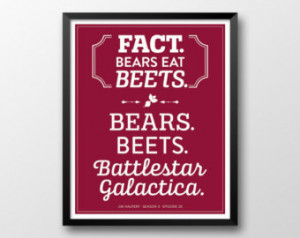 Jim Halpert Quote Printable, Bears. Beets. Battlestar Galactica ...