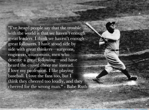 Famous Quotes by Babe Ruth