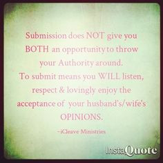 ... respect & lovingly enjoy the acceptance of your husband's/wife's