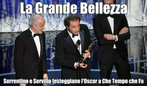 La Grande Bellezza: Sorrentino e Servillo festeggiano l'Oscar a Che ...