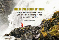 Iyanla Vanzant Life must begin within Stress will not go away until ...