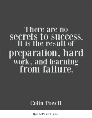 Colin Powell Success Quote Print On Canvas