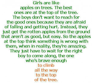 BOYS, GIRLS, AND THE APPLE TREE